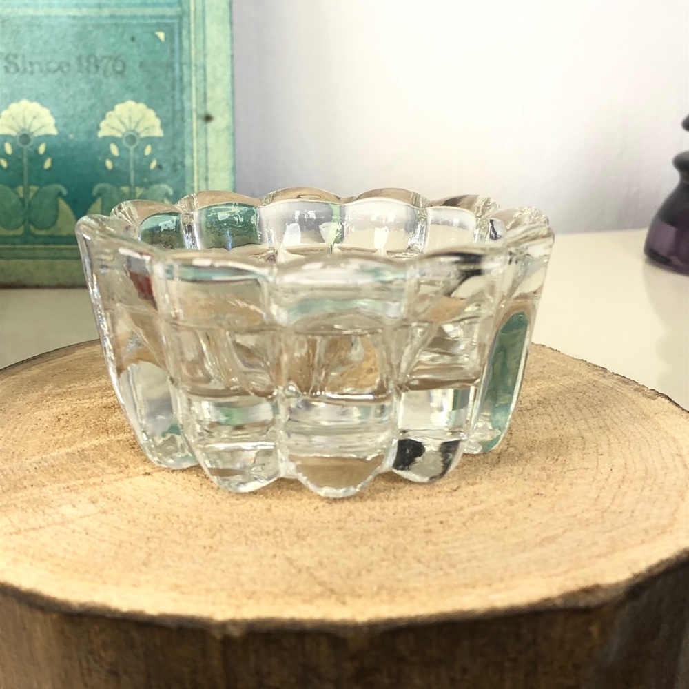 3/$15: Pair of Glass Candlestick Holders